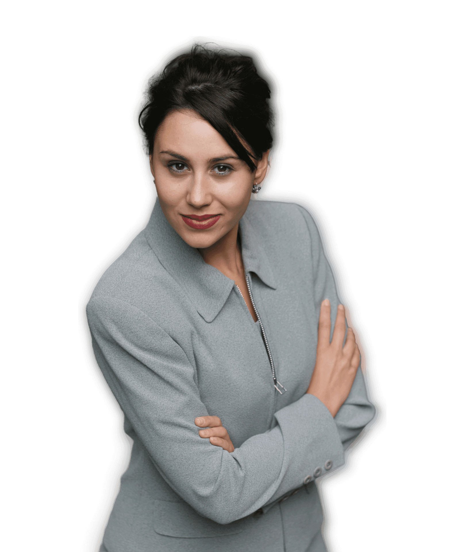 Executiva confiante, simbolizando o serviço CFO as a Services da Dona Financeira, com soluções estratégicas para empresas.